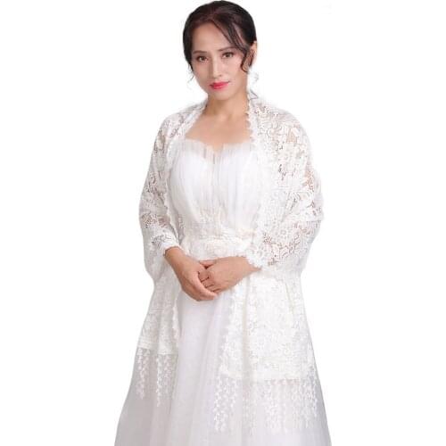 Bridal cloak White Elegant cape dress Evening outwear for women Long Shawl Ivory Bolero Wedding Cover Up