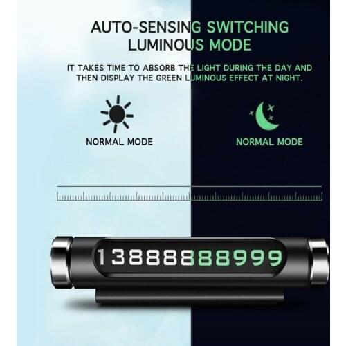 Luminous Car Temporary Parking Card For Opel Astra H G J Corsa D C B Insignia Zafira B Vectra C B Mokka Vectra Meriva Omega