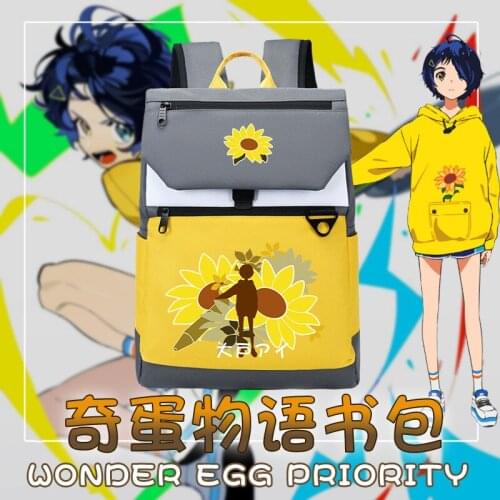 Wonder Egg Priority Bags Ohto Ai Backpacks Anime Student Bag Man Woman Knapsack Ohto Ai Student Bag (41*13*31cm)