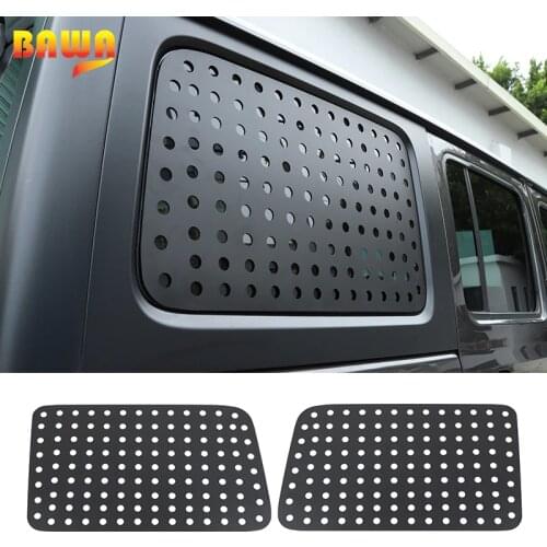 BAWA Aluminum alloy Rear Triangular Glass Decorative Piece Cover For For Jeep Wrangler JL 2018-2021 Car Exterior Accessories