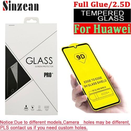 100pcs 9D Full Glue Tempered Glass For Huawei Mate 30 lite/P30 lite 2020/P20 Pro/Mate 20 lite/P40 liteE 9D Screen Protector