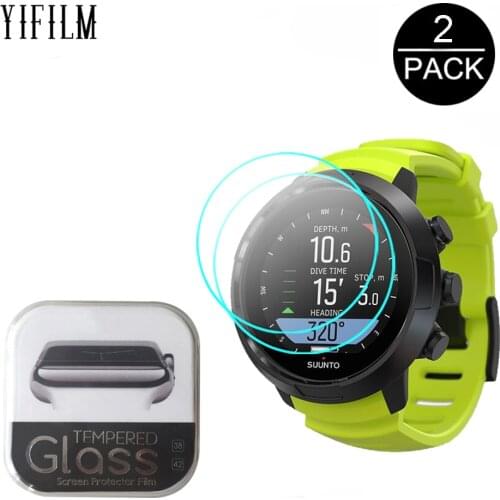 2Pcs For SUUNTO D5 DX D4F D6I D4I Novo SmartWatch 2.5D 9H Clear Tempered Glass Screen Protector For SUUNTO D5 Anti-Scratch Glass