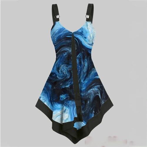 V-neck Vest Women Tie Dye Tank 2021 Fashion Ladies Tops Summer Sleeveless Tee Shirts Clothes Tanks Lady Streetwear Girls Clothes