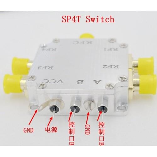 1PC SP4T all four radio frequency electronic switch 10-6GHz wide bandwidth, high isolation and low insertion loss