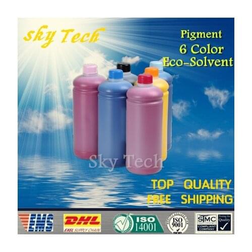 1000ML*6 Pigment Eco Solvent Ink suit for Mimaki series printer , Outdoor Advertising Ink For banners canvas etc
