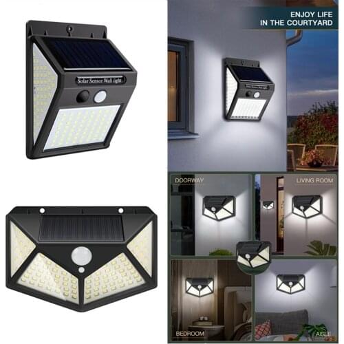 20-140 LED Solar Outdoor Garland Lights Solar Lamp PIR Motion Sensor Wall Lamp Waterproof Exterior Solar Decoration Luces