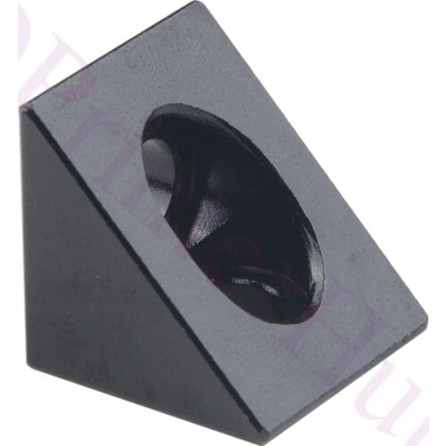20pcs Openbuilds Black Angle Corner Connector 90 degree Angle Bracket Fit 20mm Profile extrusion, Prusa i3 MK3 3D Printer Parts