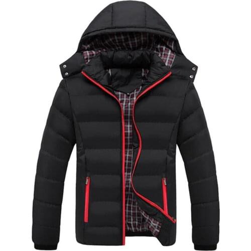 2021 Winter Mens Thick Coats Hooded Parkas Mens Jackets Warm Breathable Coat Male Overcoat Mens Brand Clothing 5XL