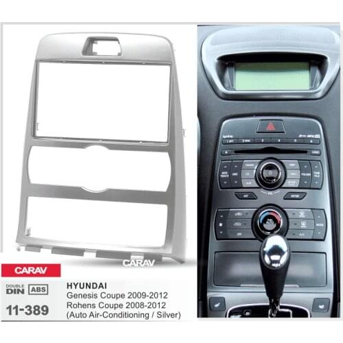 CARAV 11-389 Facia face dash install fitting trim kit for HYUNDAI Genesis Coupe,Rohens Coupe(Auto Air-Conditioning / Left wheel)