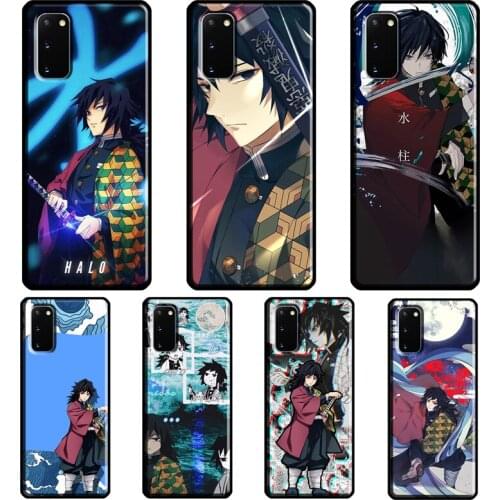 Giyu Tomioka Kimetsu no Yaiba Case For Samsung Galaxy S10 S9 S8 Note 10 Plus Note 20 Ultra S20 FE S21 Ultra Phone Cover