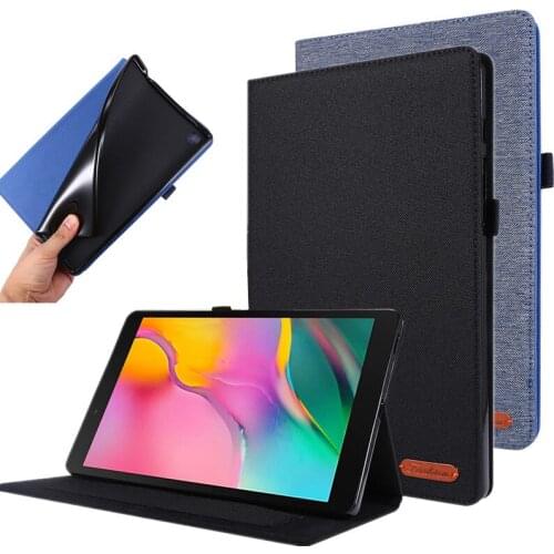 For Samsung Galaxy Tab A7 Lite 8.7 2021 Fabric Soft TPU Business Folio Case for Galaxy Tab A7 Lite SM-T220 SM-T225 Tablet Cover