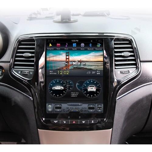 For Jeep Grand Cherokee 2014+ Vertical Screen Tesla Style 10.4" 1 Din Android 9.0 Car DVD Auto GPS Navigation Car Radio