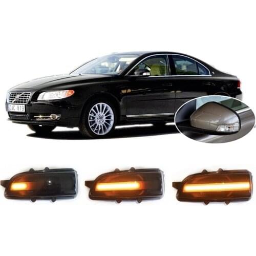 For Volvo S80 II 124 AS 2006 2007 2008 2009 2010 2011 Dynamic LED Blinker Indicator Mirror Turn Light Signal Repeater