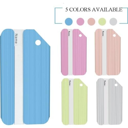 Travel Accessories Creative Womens Metal Luggage Tag Men Portable Label Backpack Suitcase ID Address Holder Baggage Boarding