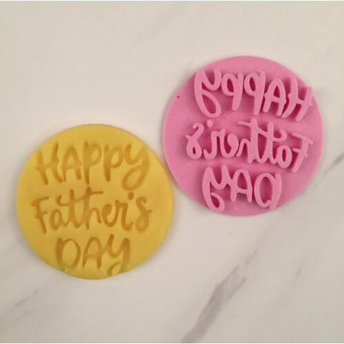 Happy Fathers Day cookie seal embossing mold baking tool cake mold