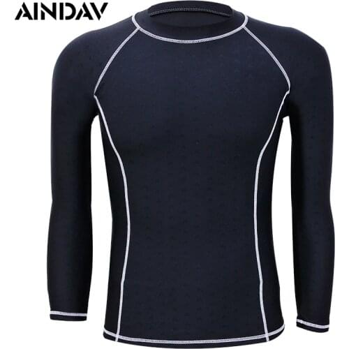 2019 New Men Women Wetsuit Long Sleeve Swimwear Sunscreen UV Swimming Shirts Diving Suit Black Surfing Board Rush Guard