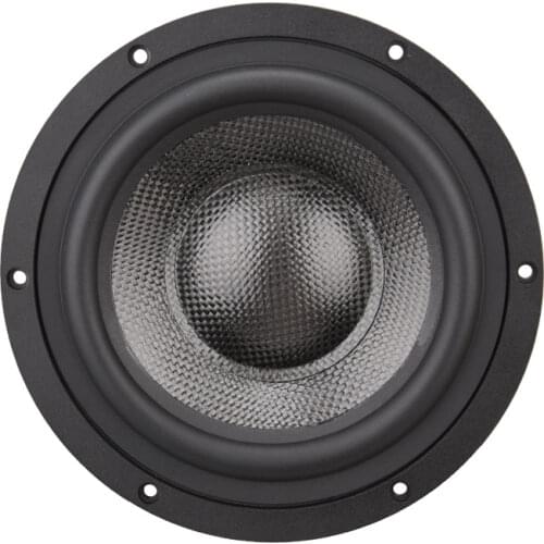 HF-301 T6-182 HiFi Speakers 6.5 inch top carbon fiber braided basin mid-woofer speaker unit 8 ohm