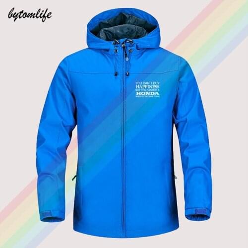 Can't Buy Happiness You Can Buy A Honda Autumn Winter Sailing Hiking Outdoor Hooded Windproof Jacket Men Top Quality Asian Size