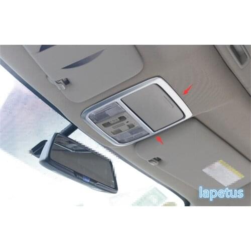 Lapetus For Honda CRV CR-V 2015 2016 ABS Chrome Roof Reading Light Lamp Molding Cover Sticker Trim 1 Piece