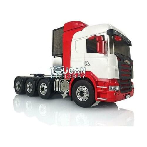 Painted Hercul Sca Cabin LESU Metal 8*8 Chassis 1/14 RC Tractor Truck Model THZH0614-SMT4