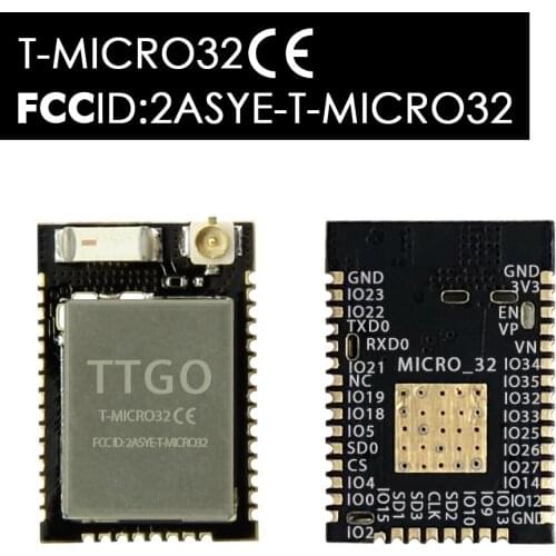 LILYGO® T-Micro32 V2.0 Wifi Wireless Bluetooth Module ESP32 PICO-D4 IPEX ESP-32
