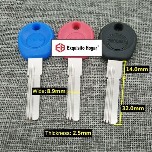 Best quality Color Random House Home Door Blank Key 32mm Locksmith Supplies Blank Keys SJO204