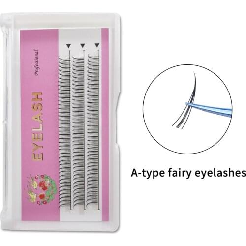 A/M Shape Individual Premade Volume False Eyelashes Extension Cluster Fluffy Eyelashes Soft Russian Volume Fans Grafting Lashes