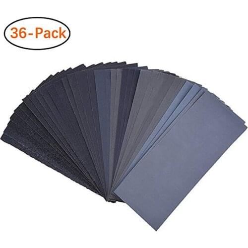 120 to 3000 Assorted Grit Sandpaper for Wood Furniture Finishing Metal Sanding and Automotive Polishing Dry or Wet Sanding