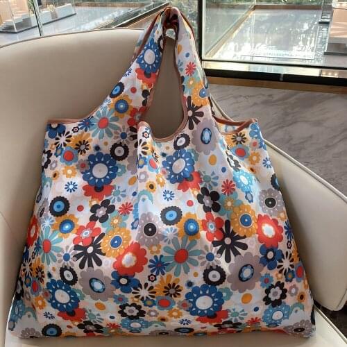 Machine Washable Recyclable Shopping Bags Reusable Grocery Bags XL Size 50 Pounds Fashion Handbags With Bags