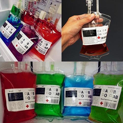Clear Halloween Party Cosplay Transparent Food Grade PVC Drink Beverage Bottle