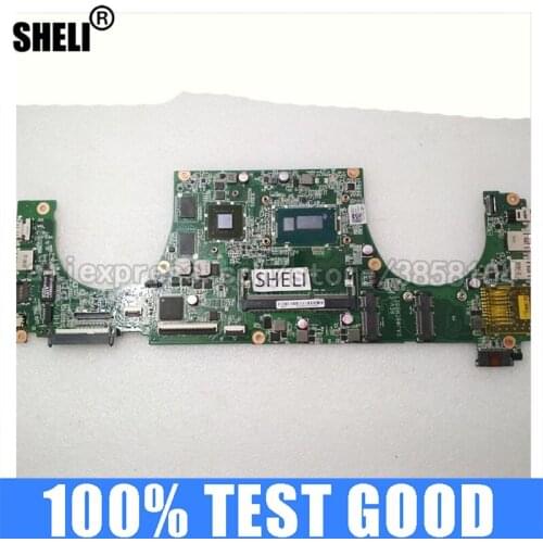 SHELI for Dell V5470 5470 Laptop Motherboard I5-4210U DAJW8CMB8E1 CN-019TFD 019TFD 19TFD Notebook Pc Mainboard GT740M 2G Test Ok
