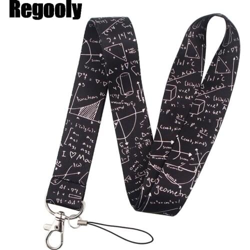 Mathematics Physical world Paper Plane Funny art Lanyard Neck Key Strap for Phone Keys ID Card Cartoon webbings ribbons