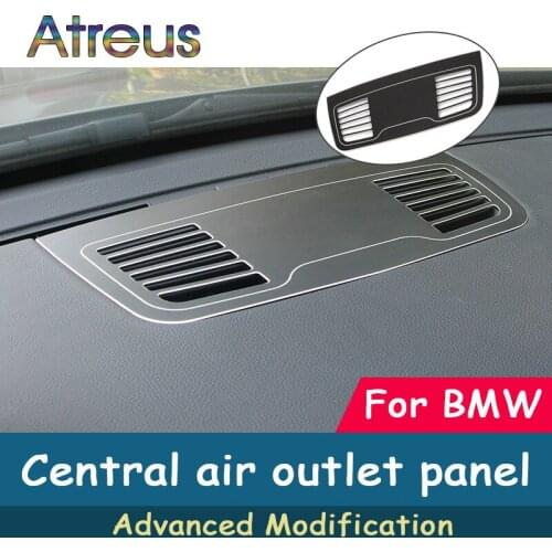 Car Styling Interior Stickers For BMW E90 318i 320i 325i 3 series Center Console Air Outlet Panel Trim Frame Covers Accessories