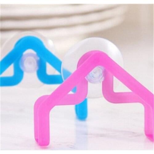 Home Storage Rack Showerroom Practical Suction Cup Sink Sponge Holder Bathroom Shelf Towel Soap Dish Holder Kitchen Gadget Decor