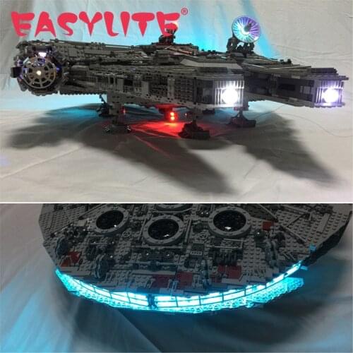 LED Light Set For 10179 And 05033 Ultimate Wars Millennium FalconDIY Toys Blocks Bricks Only Lighting Kit Not Include Model