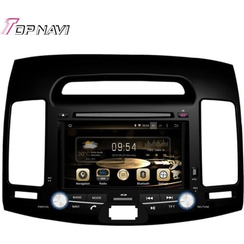 Topnavi 7'' Octa Core 4GB Android 6.0 Car Video Player Auto Audio DVD PC for HYUNDAI ELANTRA 2007 2008 2009 2010 2011 GPS Radio