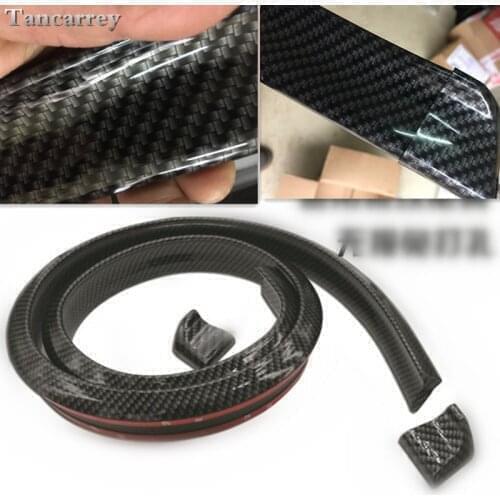 1.5M Universal Spoiler Car Rear Wing Lip Sticker For x35 hyundai opel zafira laguna 2 camry 40 w211 mercedes saab astra g