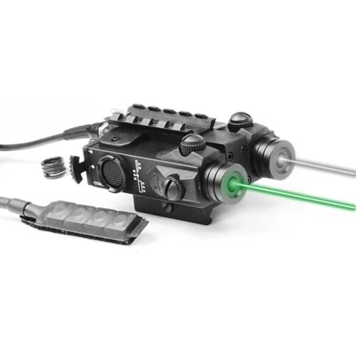 Military Aluminum Gun Laser Green/Red/IR Dual Laser Pointer for Rifle Hunting laser sights for guns