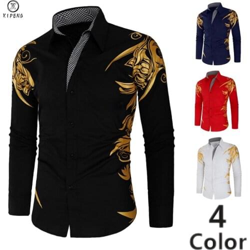 XIPENG Men's Closed Shirts