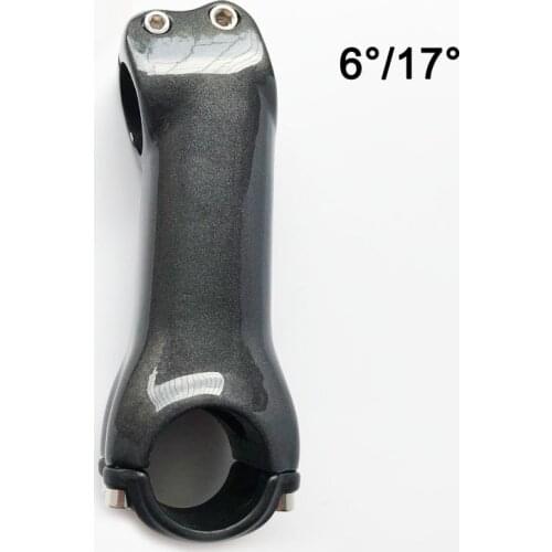 ZNIINO no logo stem 31.8mm 6/17 Degree Road/MTB full Carbon fiber Stems Bike Parts 70/80/90/100/110/120/130 Bicycle Stem black