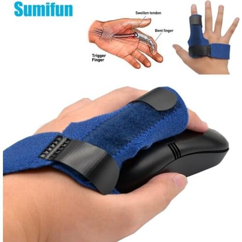 1pcs Finger Splints Protector Computer Worker Finger Brace Arthritis Pain Sprains Broken Sport Injuries Health Care C1722