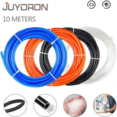 10 Meters Pneumatic Hose PU Pipe 4x2.5/6x4/8x5/10x6.5/12x8 Air Line Tube for Compressor High Pressure Polyurethane Hose Blue