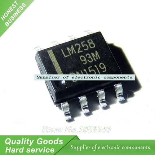 100pcs/lot LM258DR LM258 SOP-8 Dual Operational Amplifier IC New Original Free Shipping