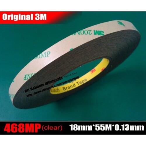 18mm*55M*0.13mm thick), 3M 468 Transparent Double Sided Adhesive Transfer Strip for Metal Nameplates, Automotive Foam Gasket