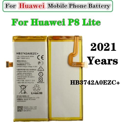 2021 Years HB3742A0EZC+ battery for huawei p8 lite Replacement Rechargeable 3.8V 2200mAh Replacement Battery