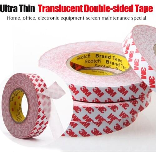 3M Transparent Thick 0.12mm Double Sided Adhesive Strong High Temperature Resistant Ultra Thin LED Light Strip Adhesive Tape