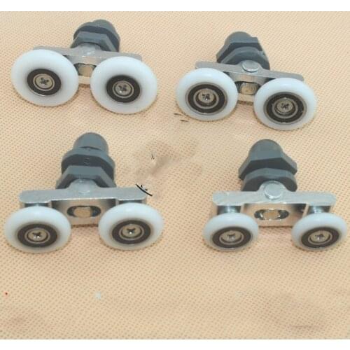 5 pieces pulley shower room bow wheel wheels glass door bath roller Shower wheel 19mm-27mm rollers for sliding door