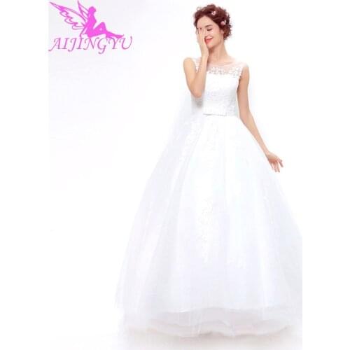 AIJINGYU 2021 new Customized china bridal gowns cheap simple wedding dress sexy women girl wedding dresses gown TS147