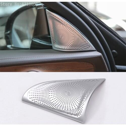 Aluminum Alloy Car Tweeters Speaker Cover Trim For Mercedes Benz E Class W213 E200l E300l 2016-2018 Auto Styling Accessories