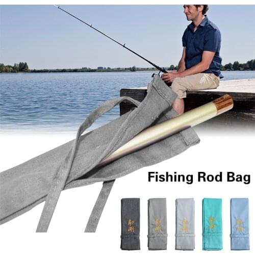 5 Colors Thickened Fishing Rod Bag Thicken Cotton Cloth Fishing Rod Cover Storage Case